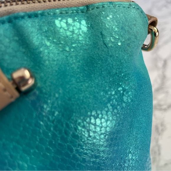 Custom Turquoise & Green Brahmin Medium Duxbury - Picture 6 of 7